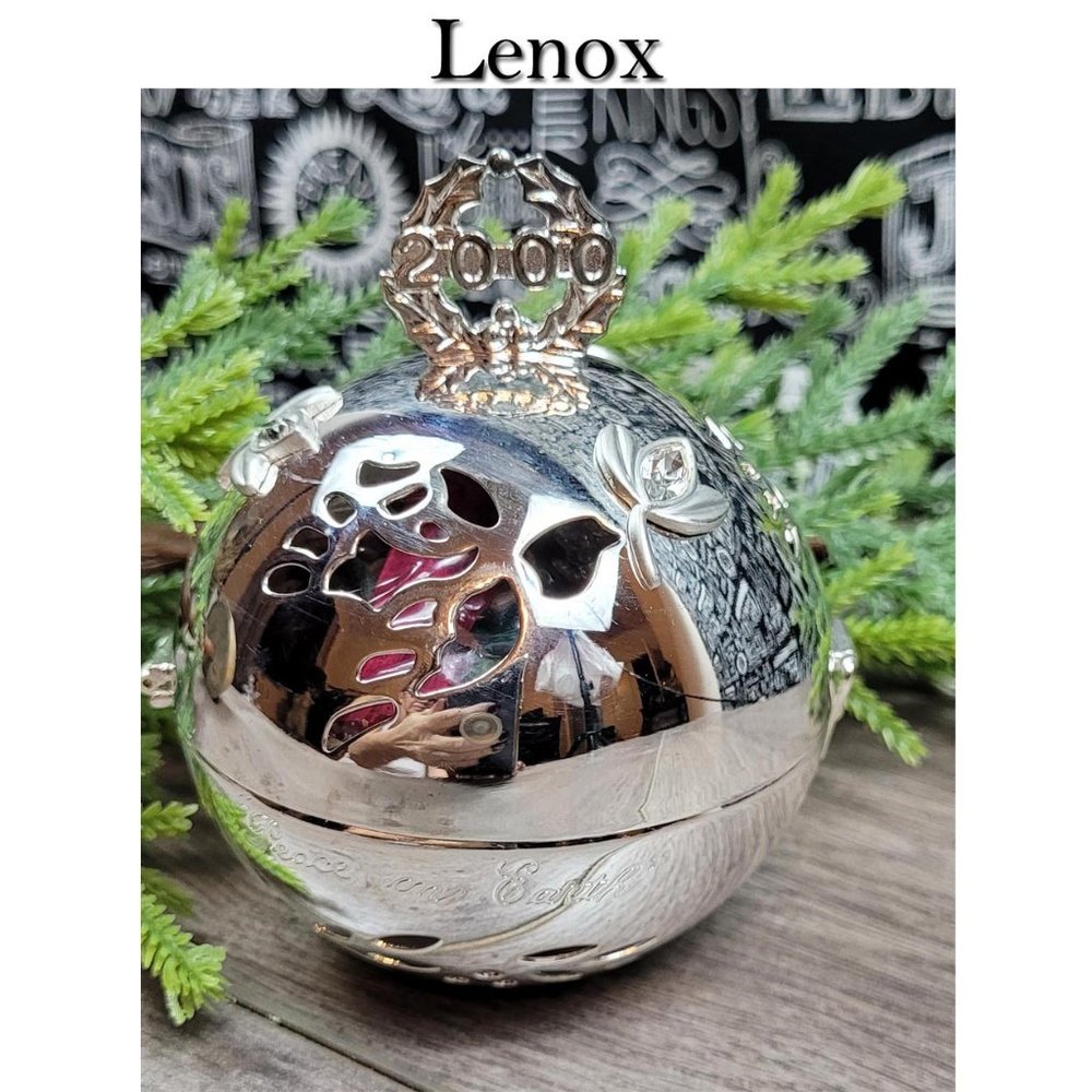 Lenox 2000 Peace On Earth Silverplated Christmas Ornament🤩